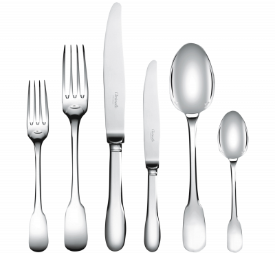 CLUNY 36-Piece Silver Plated Flatware Set with Chest
