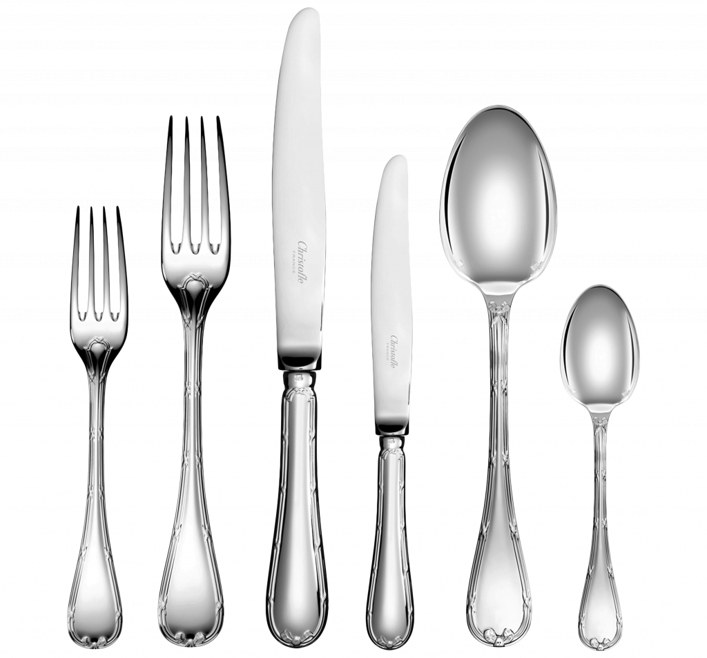 RUBANS 36Piece Silver Plated Flatware Set for 6 people with Chest