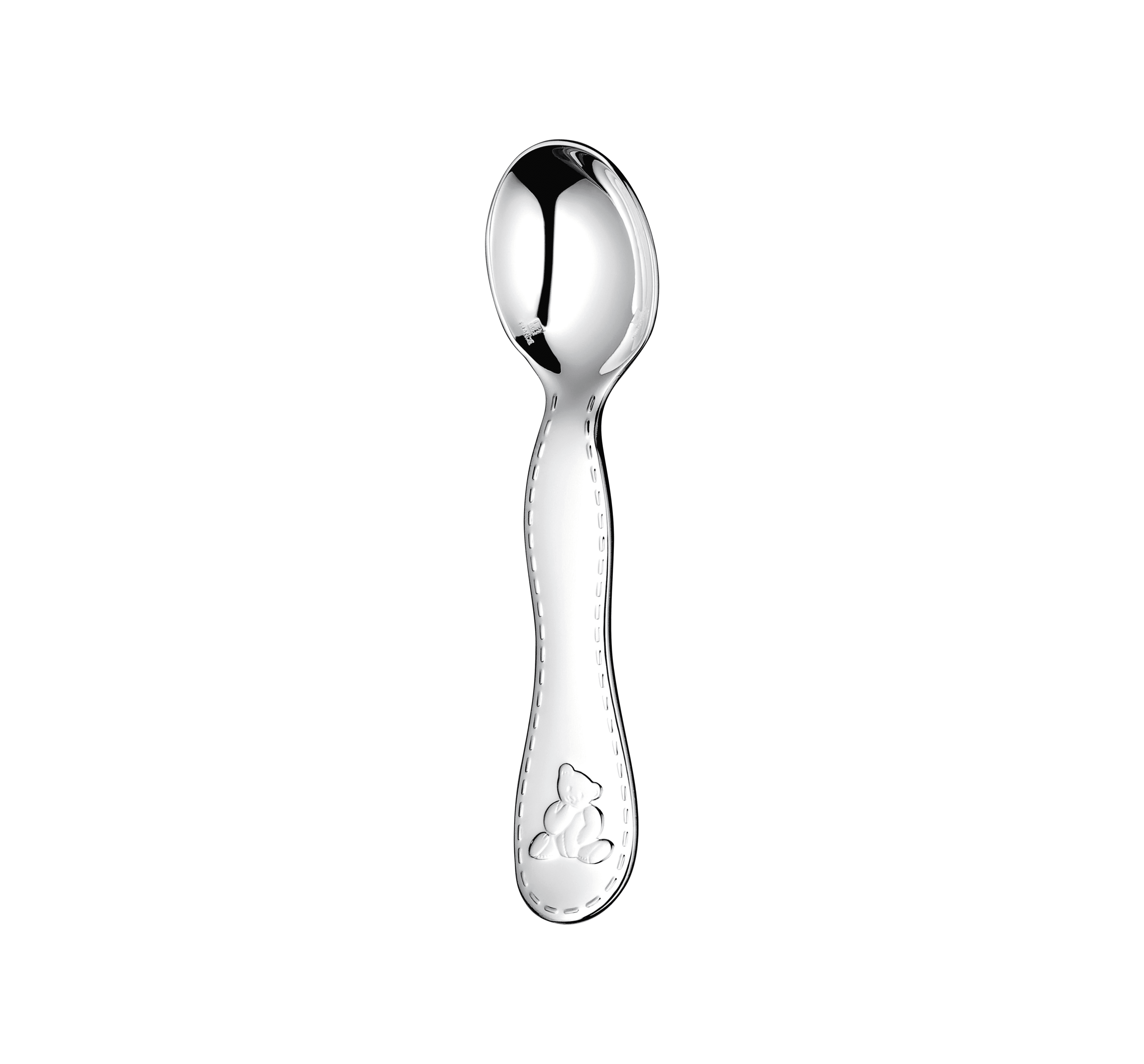 CHARLIE BEAR Silver Plated Baby Spoon Christhellas