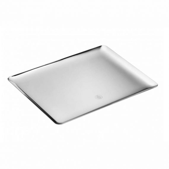SILVER TIME Silver-Plated Large Rectangular Platter 42x32 cm