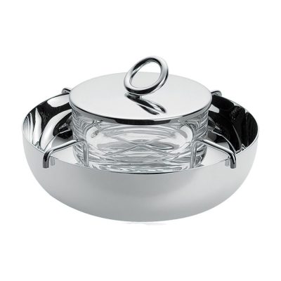 VERTIGO Silver-Plated Caviar Serving Set ø: 14cm
