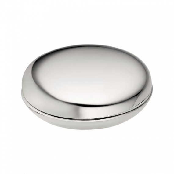 UNI Silver Plated Pill Box/Small Round Container ø: 6cm