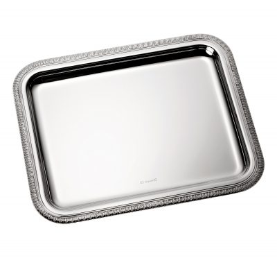 MALMAISON Silver Plated Rectangular Tray, Small 20x16cm