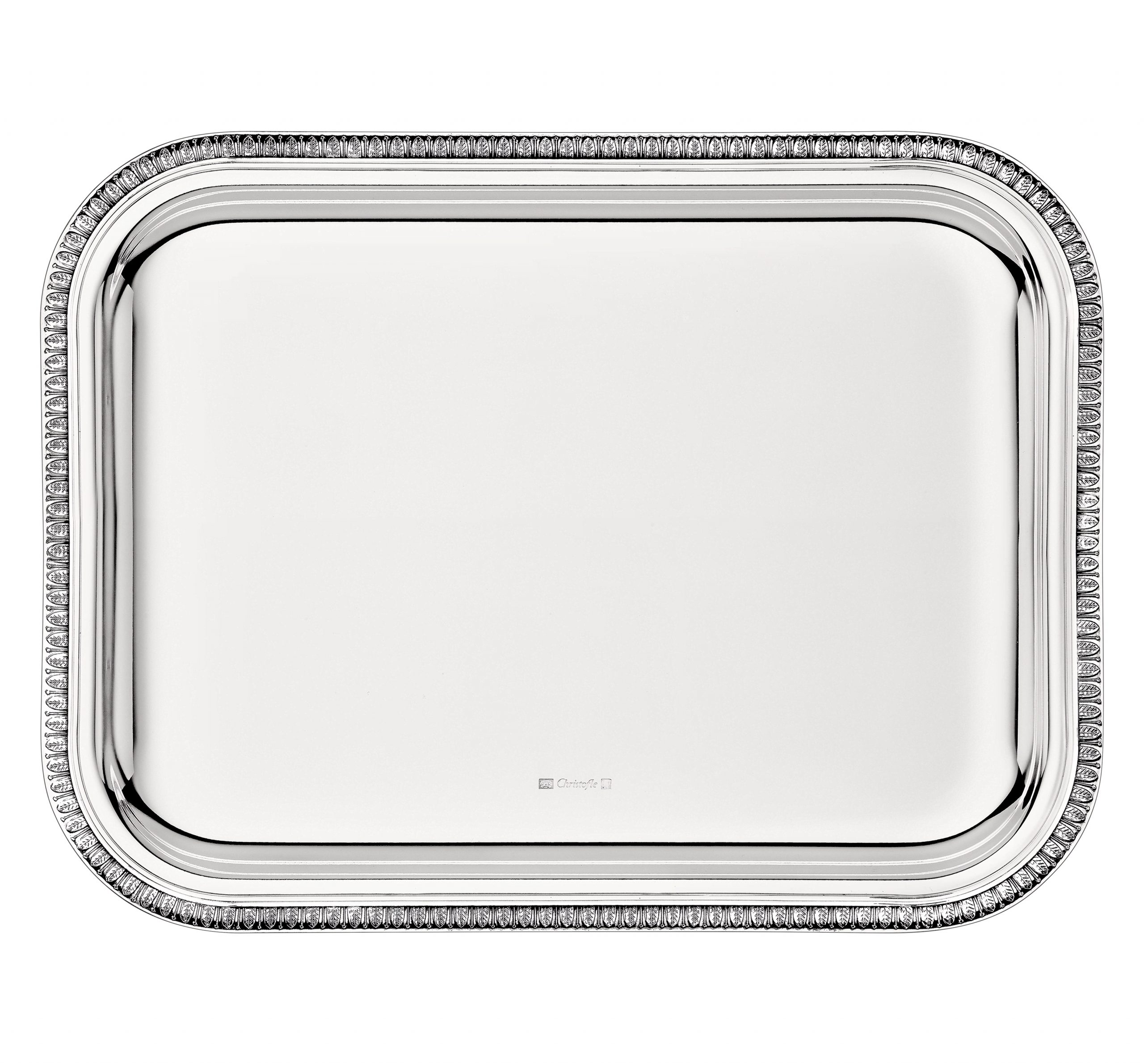 MALMAISON Silver Plated Rectangular Tray, Medium 26x20cm