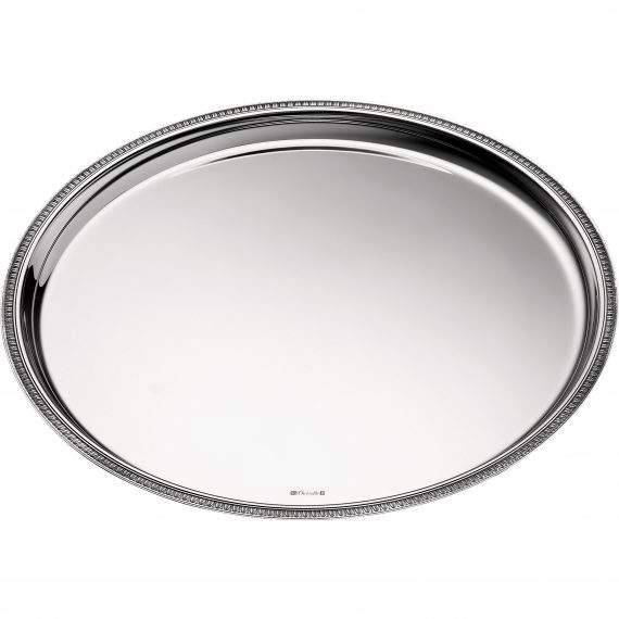 MALMAISON Silver Plated Large Round Tray ø: 39cm