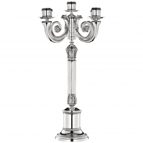MALMAISON Silver Plated Candelabra For Five Candles H: 41,9cm