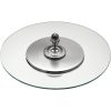 MALMAISON Silver-Plated Κρυστάλλινος Δίσκος Σερβιρίσματος Τυριού ø: 35 εκ