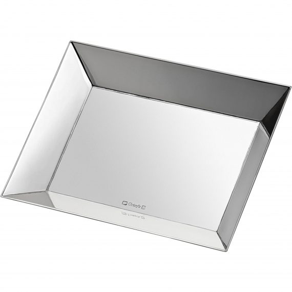 UNI Silver Plated Tray, Large 15x27,6 cm