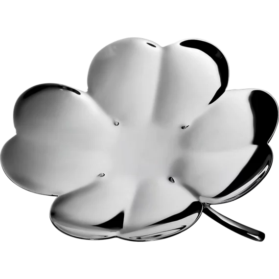 L'HERBIER Silver-Plated Lucky 4-Leaf Clover Bowl ø: 11cm