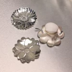 L'HERBIER Silver-Plated Lucky 4-Leaf Clover Bowl ø: 11cm