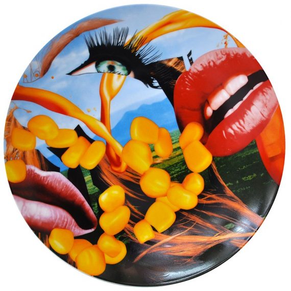 JEFF KOONS - Lips Coupe Plate ø: 31cm Limited Edition