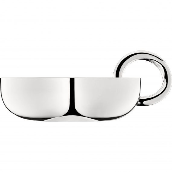 VERTIGO Silver Plated Snack/Trinket Bowl Bangle - Small ø:12cm