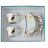 AUX OISEAUX Gift Boxed Set of 2 Breakfast Cups & Saucers 27 cl