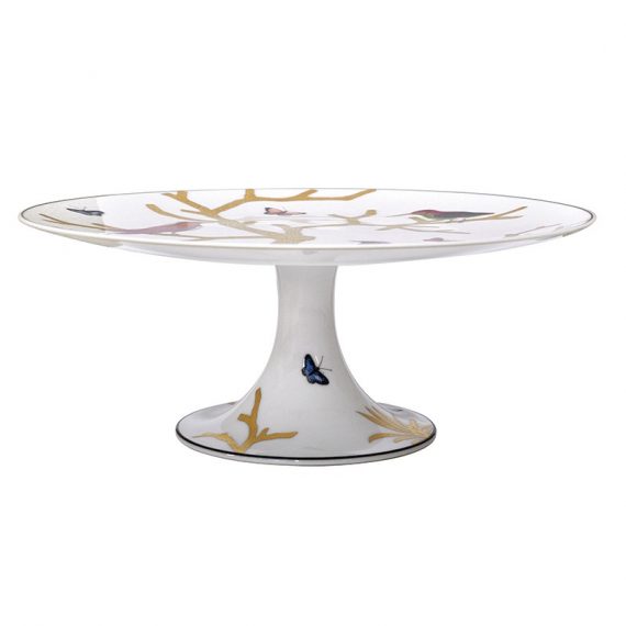 AUX OISEAUX Footed Cake Platter