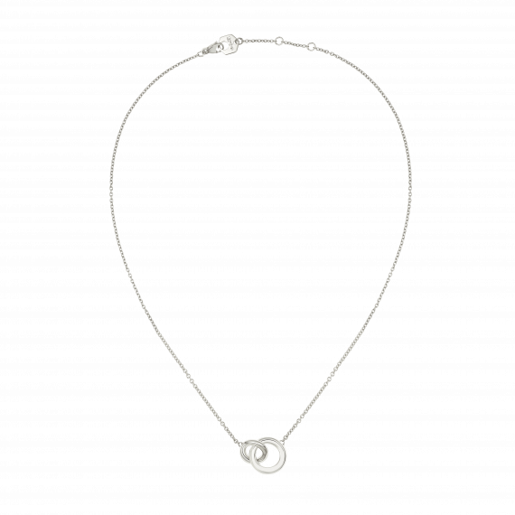 IDOLE de Christofle Sterling Silver Necklace with Interlocking Rings