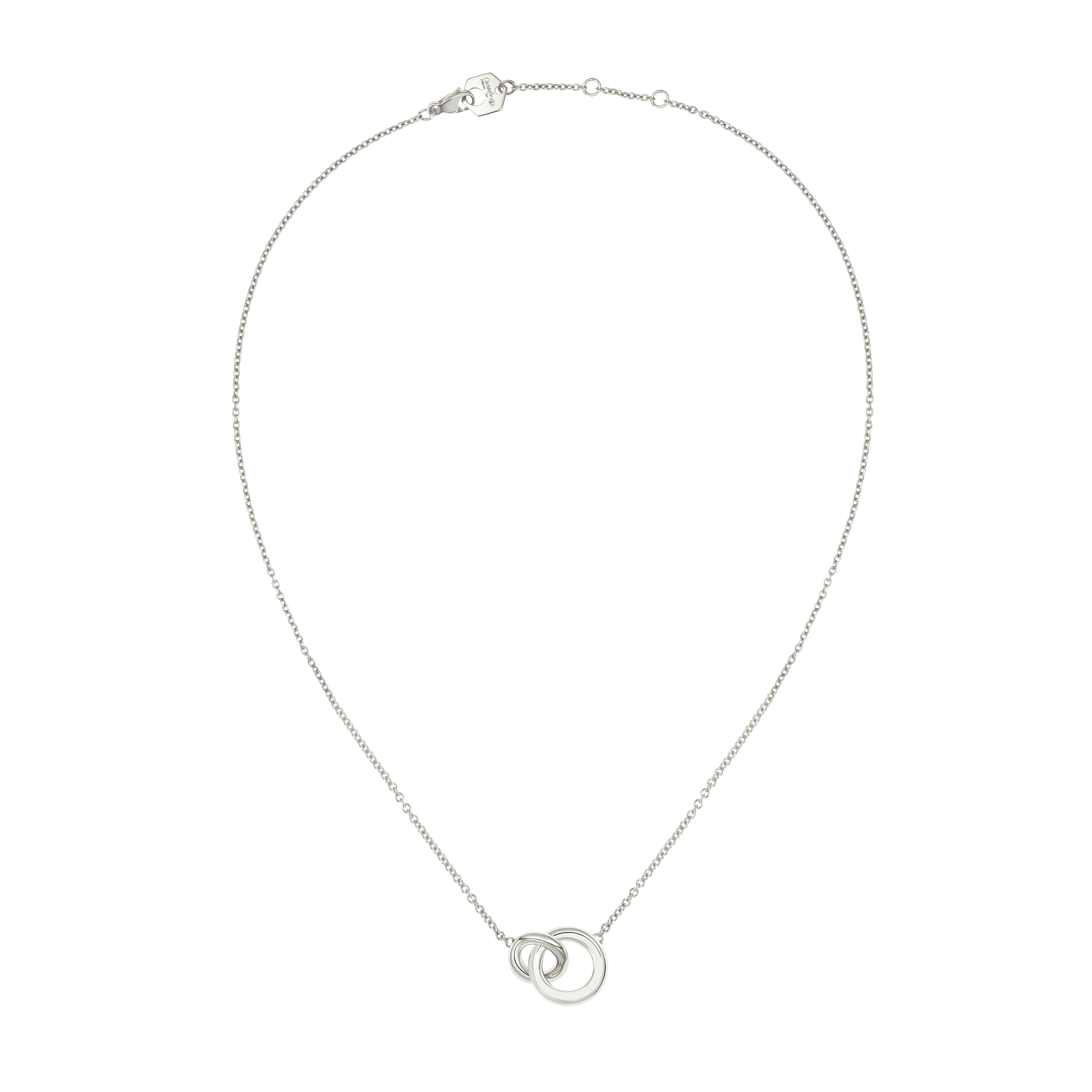 IDOLE de Christofle Sterling Silver Necklace with Interlocking Rings ...