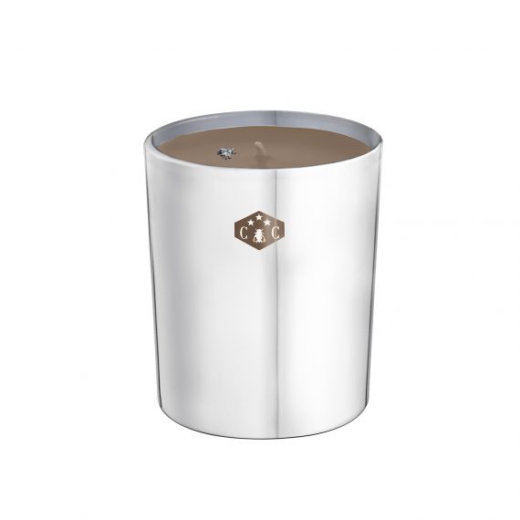 PREMIERE EDITION Metallised Glass Vessel with Miel d'Argent Candle