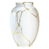 KINTSUGI-SARKIS Μεγάλο Λευκό Βάζο - Συλλεκτικό Υ: 57cm