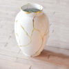 KINTSUGI-SARKIS Μεγάλο Λευκό Βάζο - Συλλεκτικό Υ: 57cm