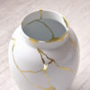 KINTSUGI-SARKIS Μεγάλο Λευκό Βάζο - Συλλεκτικό Υ: 57cm