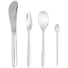MOOD PARTY 24-Piece Silver Plated Flatware Set for 6 with Storage Capsule