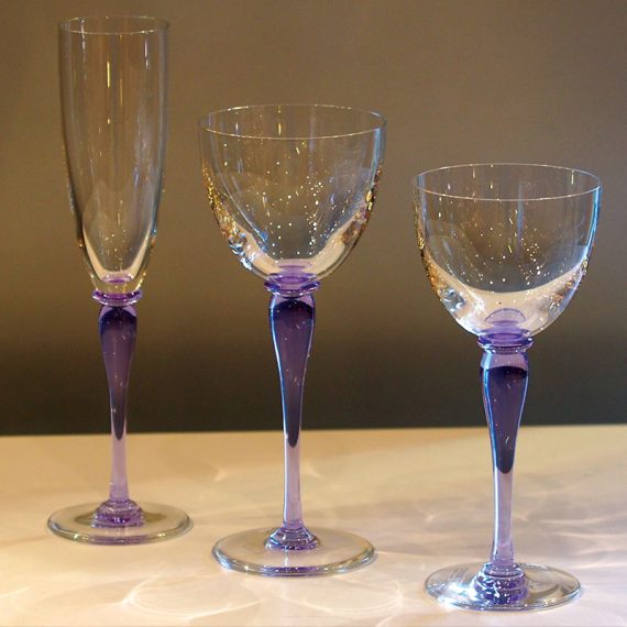 AMADEUS - NEODYME SAINT-LOUIS Crystal Glasses - Set of 36 pcs