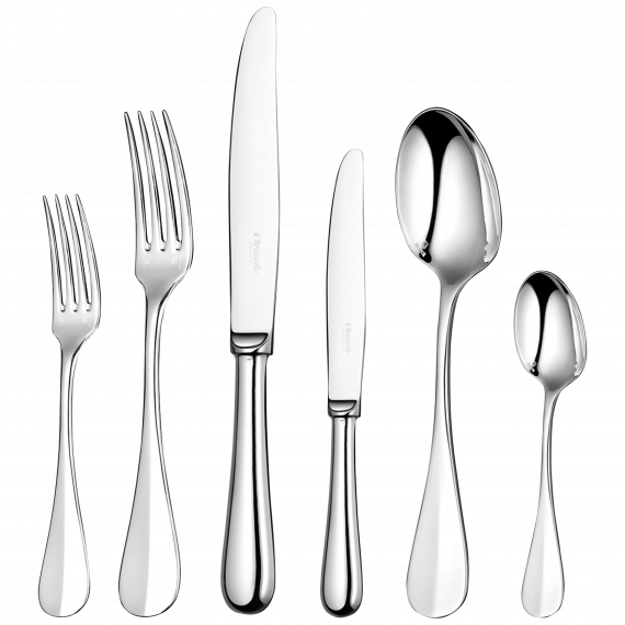 FIDELIO 110-Piece Silver-Plated Flatware Set for 12 People with Chest