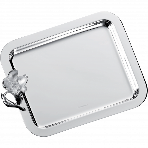 ANEMONE Small Silver-Plated Tray 20x16 cm