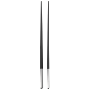 UNI Silver-Plated Black Japanese Chopsticks
