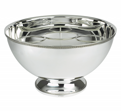MALMAISON Silver-Plated Punch Bowl with Rings