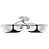 ANEMONE Silver-Plated Dual Bowl Serving Dish