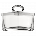 VERTIGO Μικρό Μπολ για Τριμμένο Τυρί με Silver-Plated Καπάκι