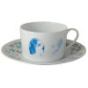 MARC CHAGALL - "Offrande" Set of 2 Breakfast Cups & Saucers 27 cl