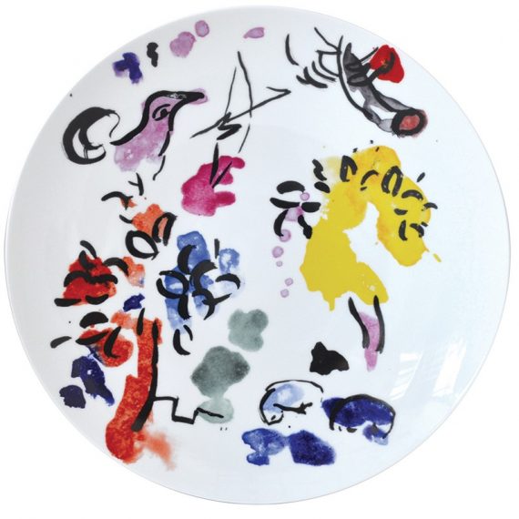 MARC CHAGALL - LES VITRAUX D'HADASSAH Set of 6 Dinner Plates (Serie 1) ø: 27 cm - Image 7