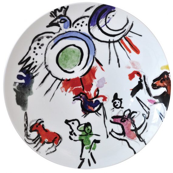 MARC CHAGALL - LES VITRAUX D'HADASSAH Set of 6 Dinner Plates (Serie 1) ø: 27 cm - Image 6