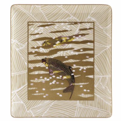 EAUX D'OR Rectangular Tray 22 x 19.5 cm