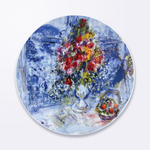 MARC CHAGALL-LES BOUQUETS DE FLEURS Set of 4 Assorted Salad Plates ø: 21 cm