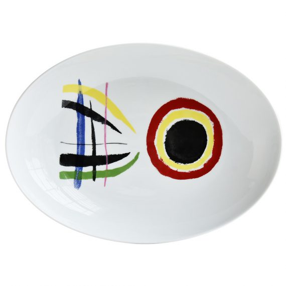 JOAN MIRO - A Toute Epreuve Oval platter 39 x 26 cm