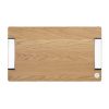 ROYAL CHEF Oak Cutting Board with Silver-Plated Handles - Small