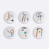 JOAN MIRO - A TOUTE EPREUVE Set of 6 Dessert Plates 14 cm