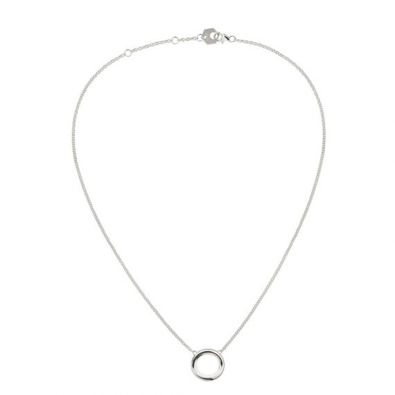 IDOLE de Christofle Sterling Silver Ring Necklace