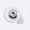 LOOP PLATINE CHRISTOPHE PILLET Set of 2 Espresso Cups and Saucers 2.4 oz