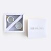 LOOP PLATINE CHRISTOPHE PILLET Set of 2 Espresso Cups and Saucers 2.4 oz