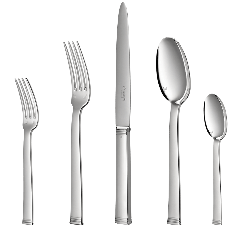 COMMODORE Silver-Plated Σερβίτσιο 110 Τμχ για 12 Άτομα με Κασετίνα