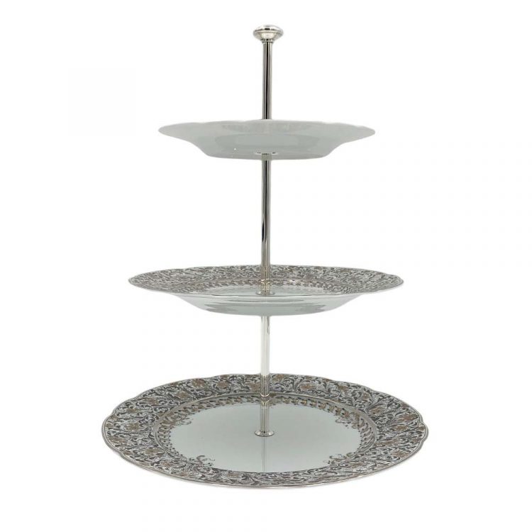 EDEN PLATINE BERNARDAUD 3 Tiers Serving Stand