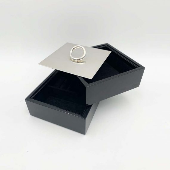 VERTIGO Silver Plated Jewelry Box - Large