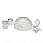 IGLOO Set of Crystal Figurines
