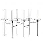 RADIUS Silver-Plated Κηροπήγιο για 6 Κεριά / 6 Solitaire Bάζα