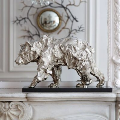 JEAN-FRANCOIS GAMBINO - Sterling Silver Συλλεκτικό Έργο Τέχνης- Αρκούδα
