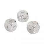 JARDIN D'EDEN Silver Plated Παιχνίδι με Τρία Ζάρια